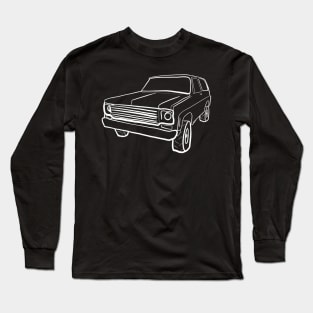 K5 Blazer (white outline) Long Sleeve T-Shirt